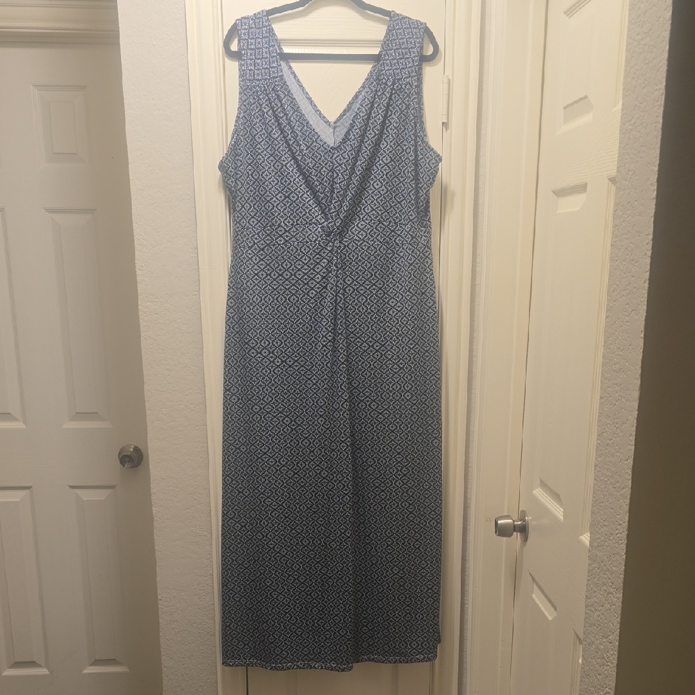 Blue Sleeveless Women's Dress